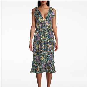 Nicole Miller Midi Dress Mosaic Lurex